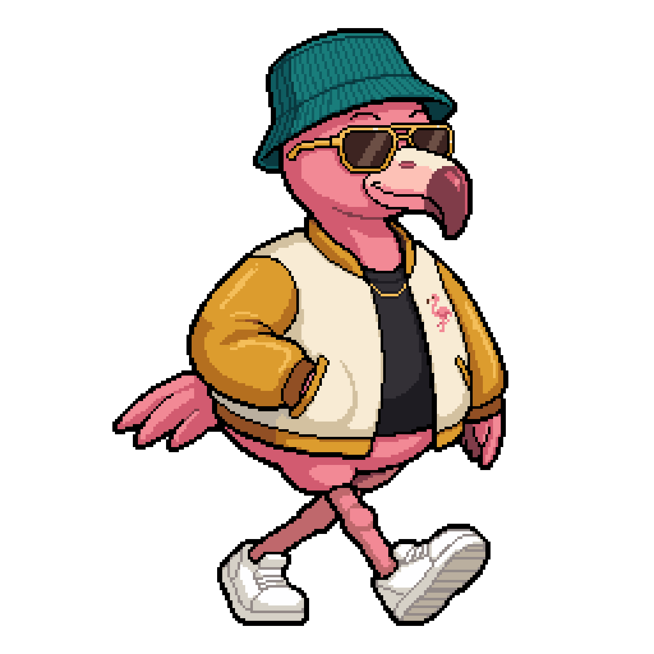Flanier Flamingo – DSCVRBAR Badge für Entdecker neuer Locations