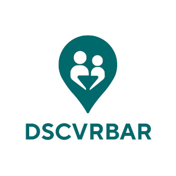 Dunkles Logo von DSCVRBAR - Discover. Connect. Vibe.